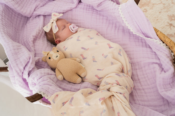 Muslin Swaddle | Cowgirl Boots