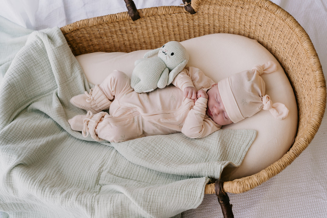 Muslin Crinkle Organic Blanket | Sage