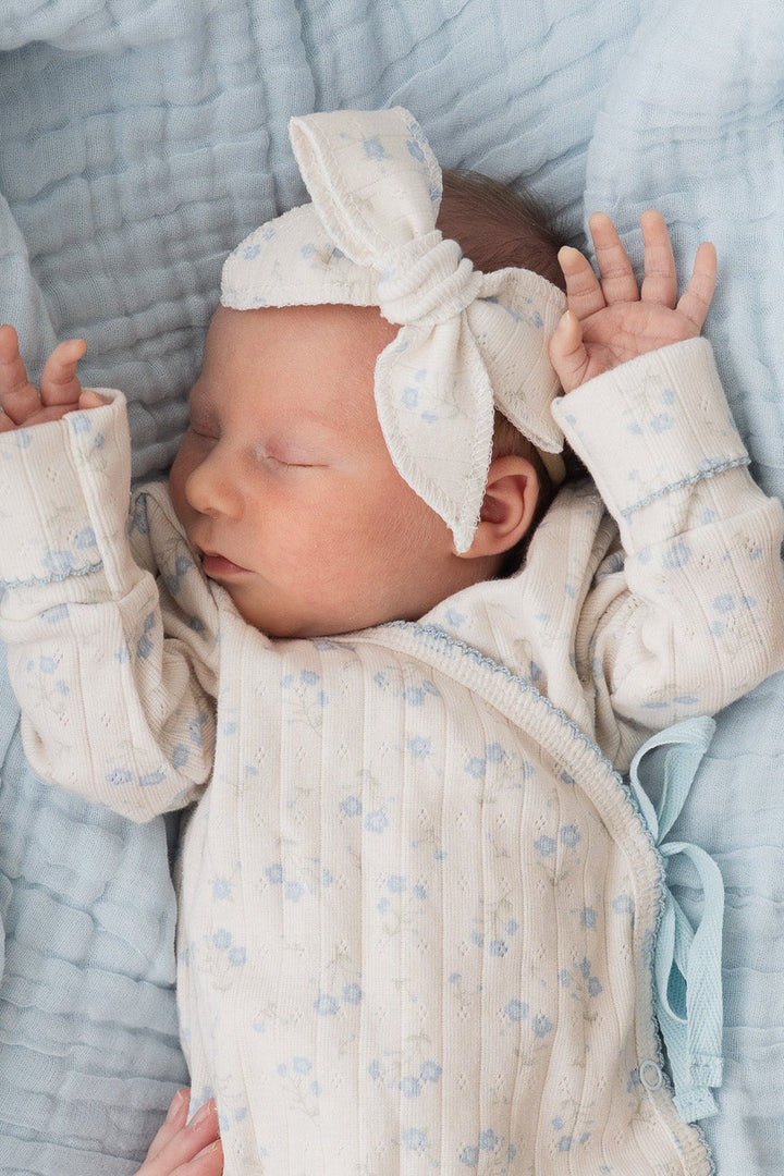 Essential Bow Headband | Paisley Blue
