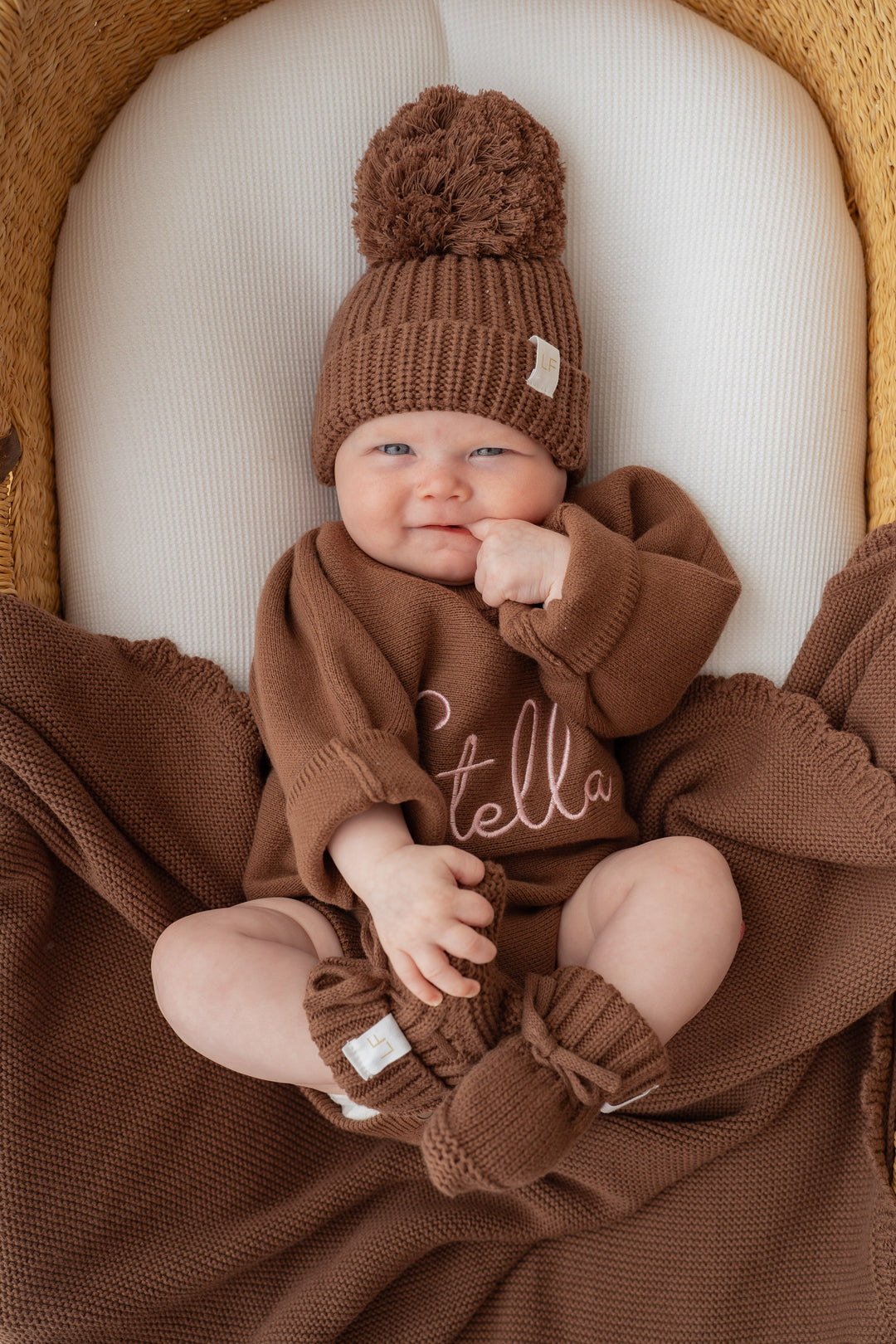 Knit Romper | Chocolate