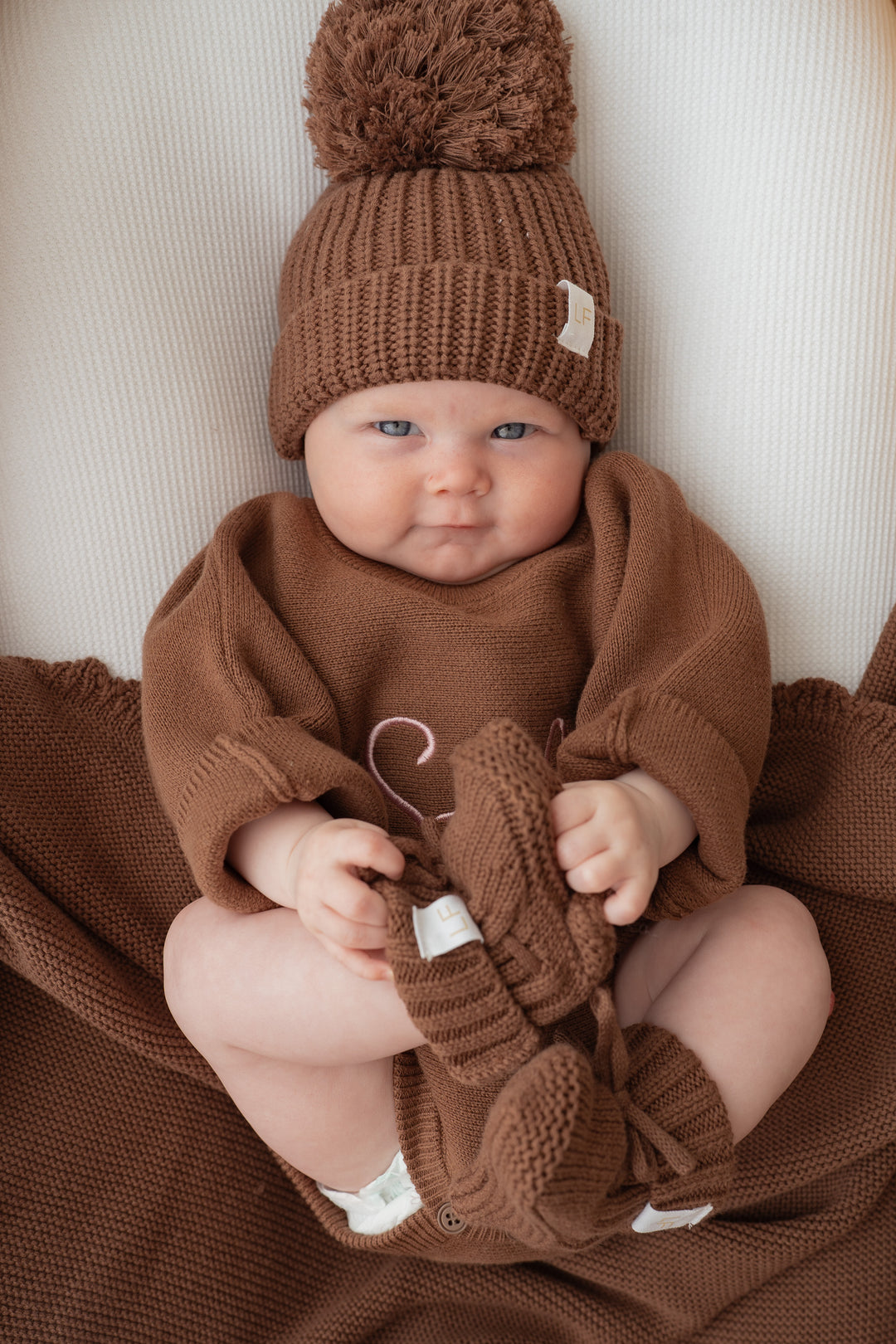 Knit Romper | Chocolate