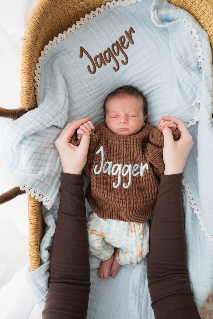 Chunky Baby Knit Jumper | Chocolate