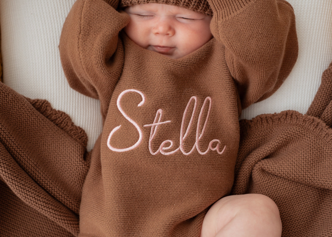 Knit Romper | Chocolate