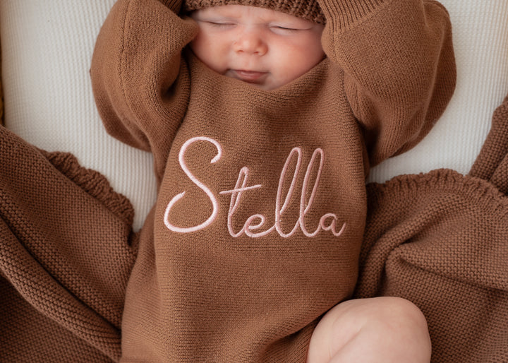 Knit Romper | Chocolate