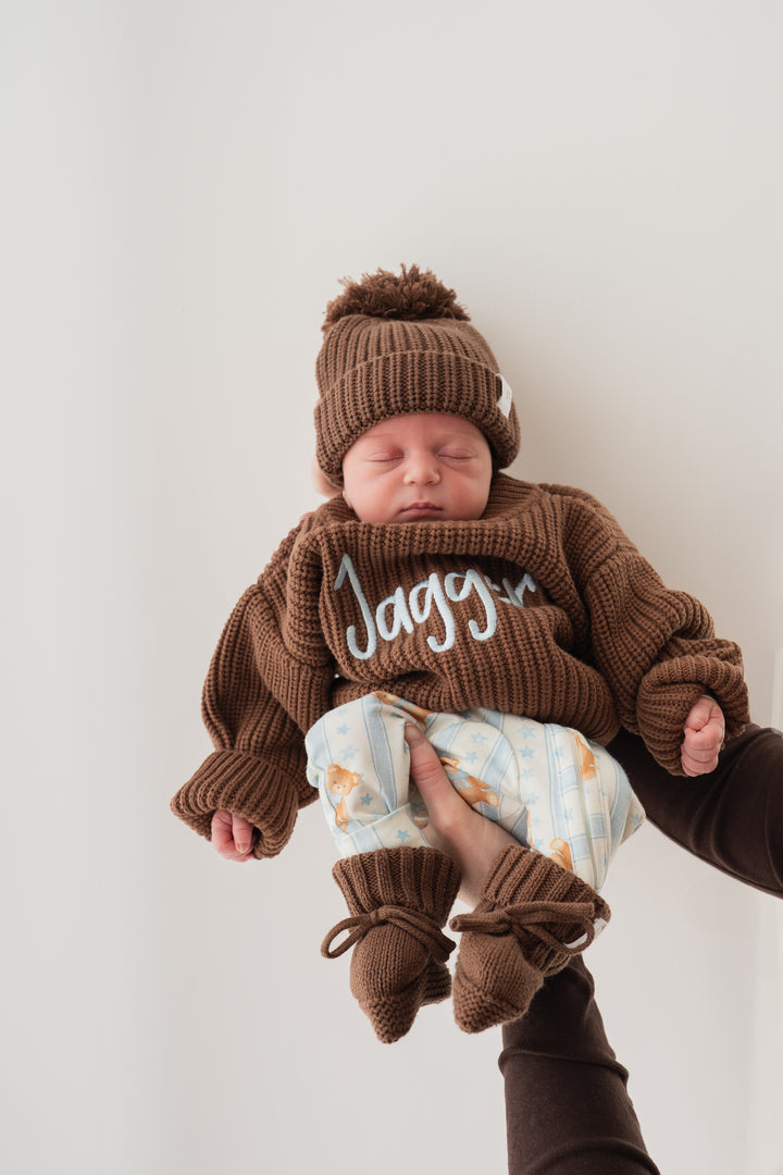 Chunky Baby Knit Jumper | Chocolate