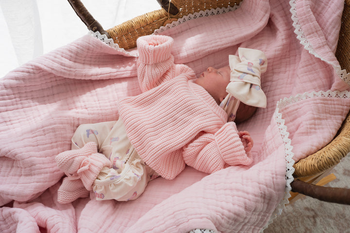 Chunky Knit Jumper | Baby Pink