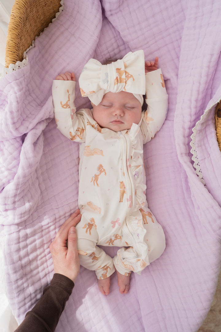 Frill Zip Romper | Pony Club