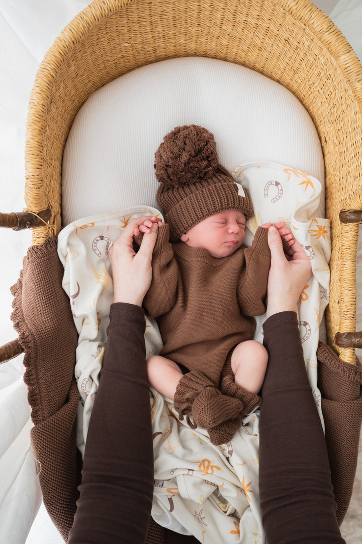 Knit Romper | Chocolate