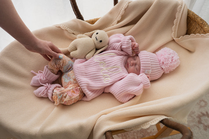 Chunky Baby Knit Jumper | Strawberry Milk
