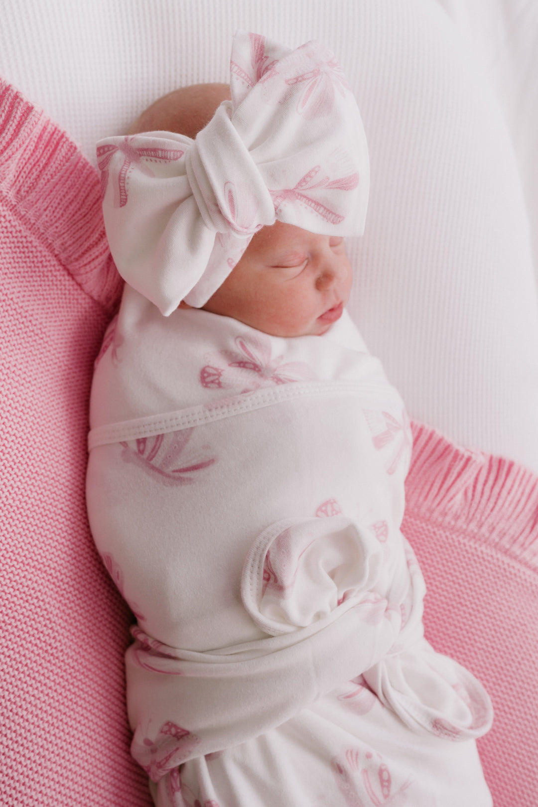 Swaddle Set | Pink Butterflies