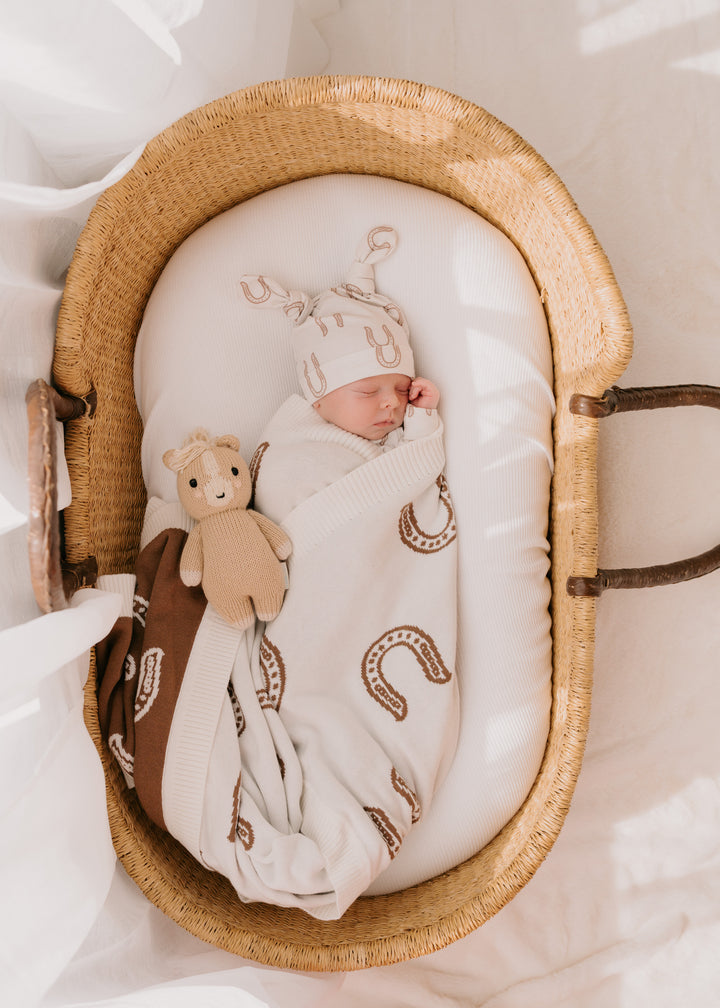 Knit Blanket | Western Horse Shoe *PRE-ORDER*