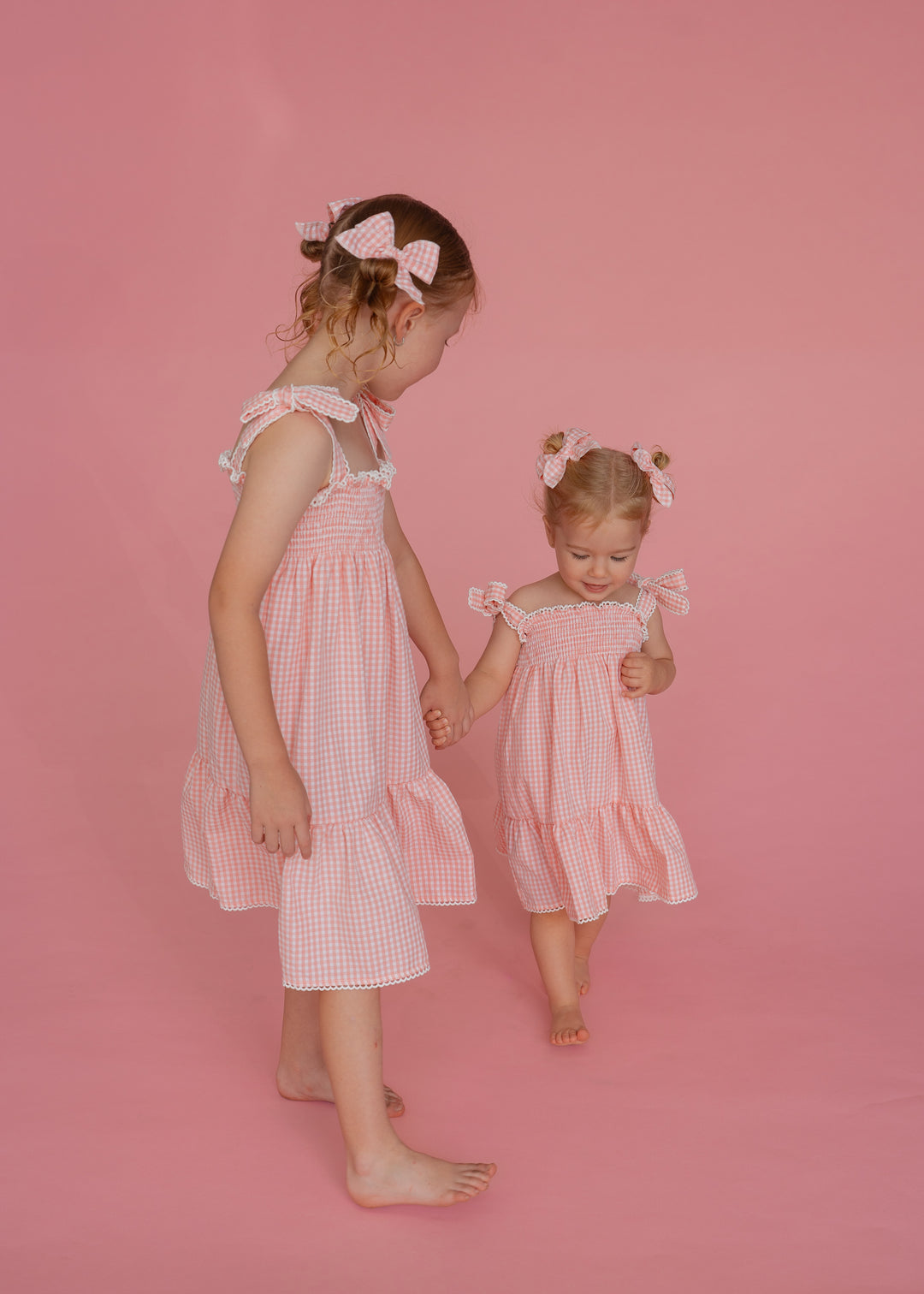 Tie Summer Dress | Pink Gingham