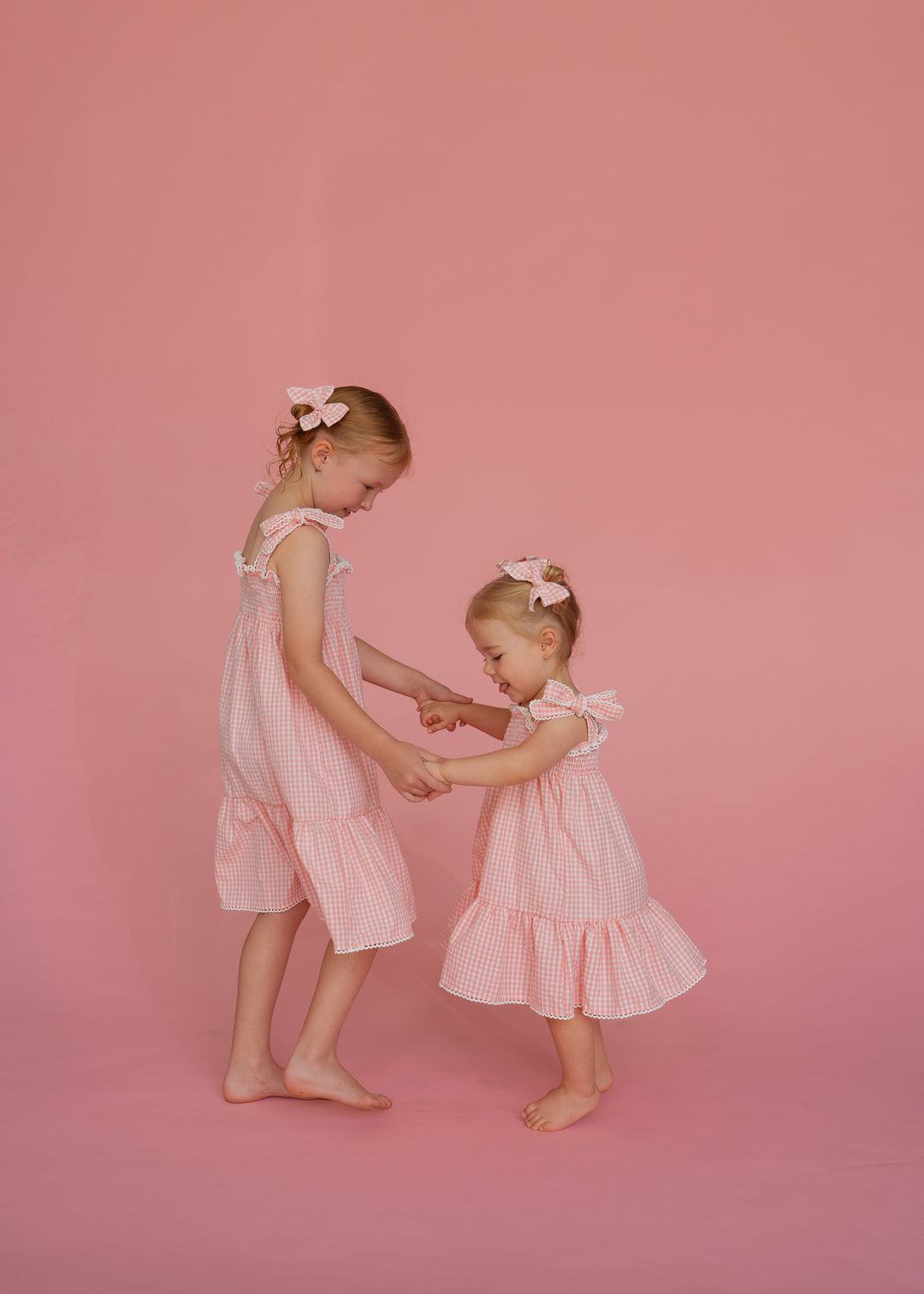 Tie Summer Dress | Pink Gingham