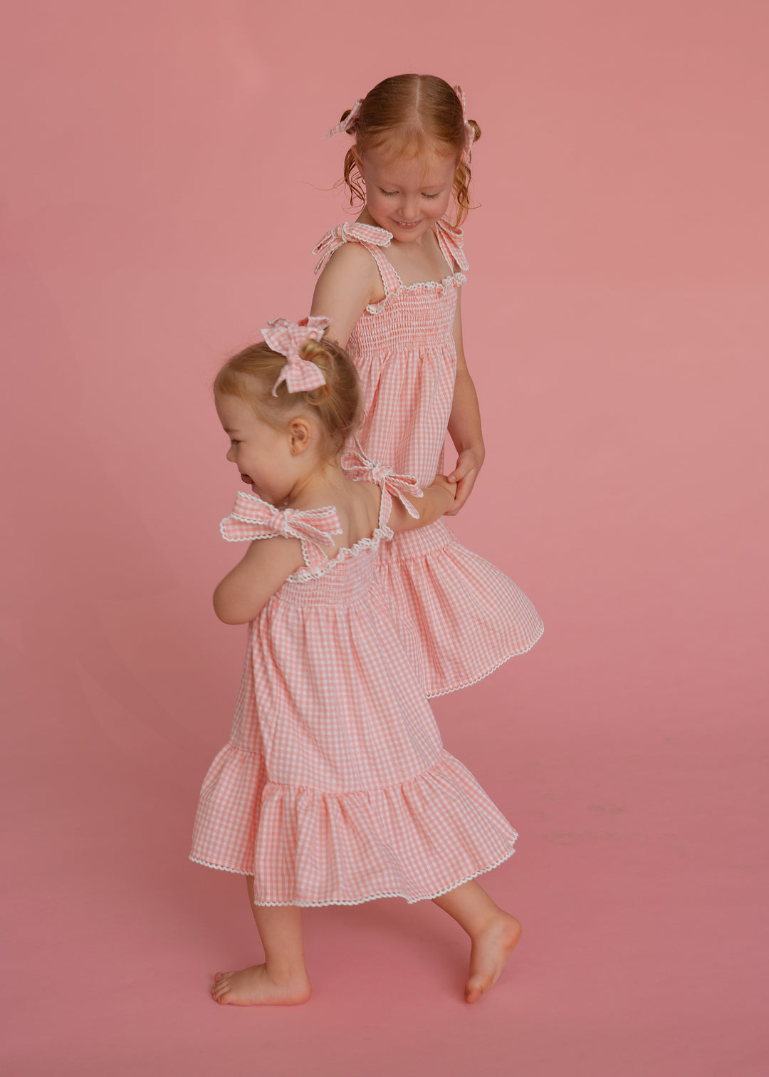 Tie Summer Dress | Pink Gingham