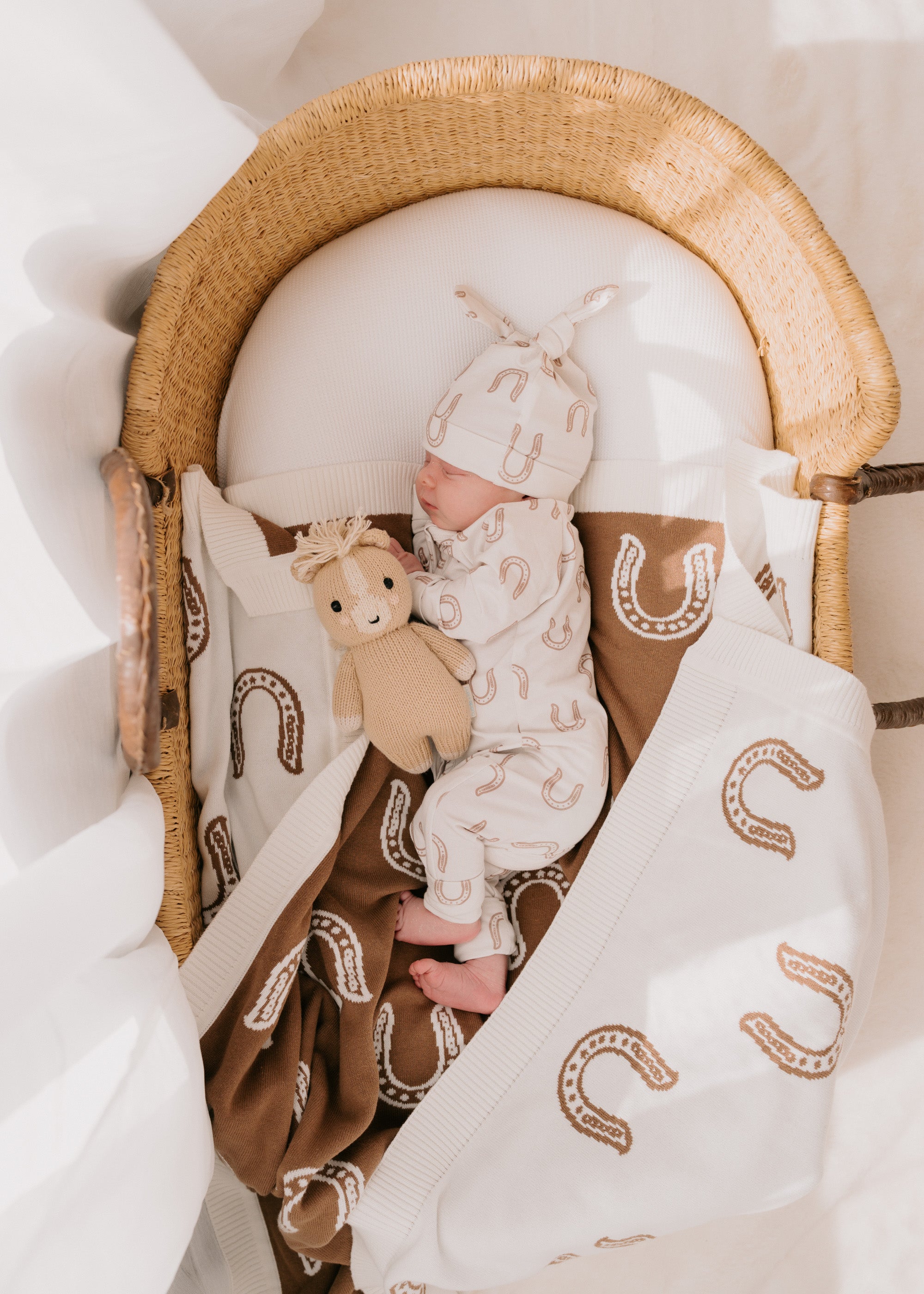Zip Romper | Western Horse Shoe – Little and Fern