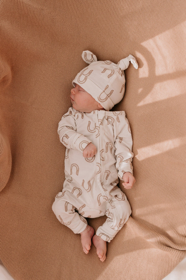 Zip Romper | Western Horse Shoe