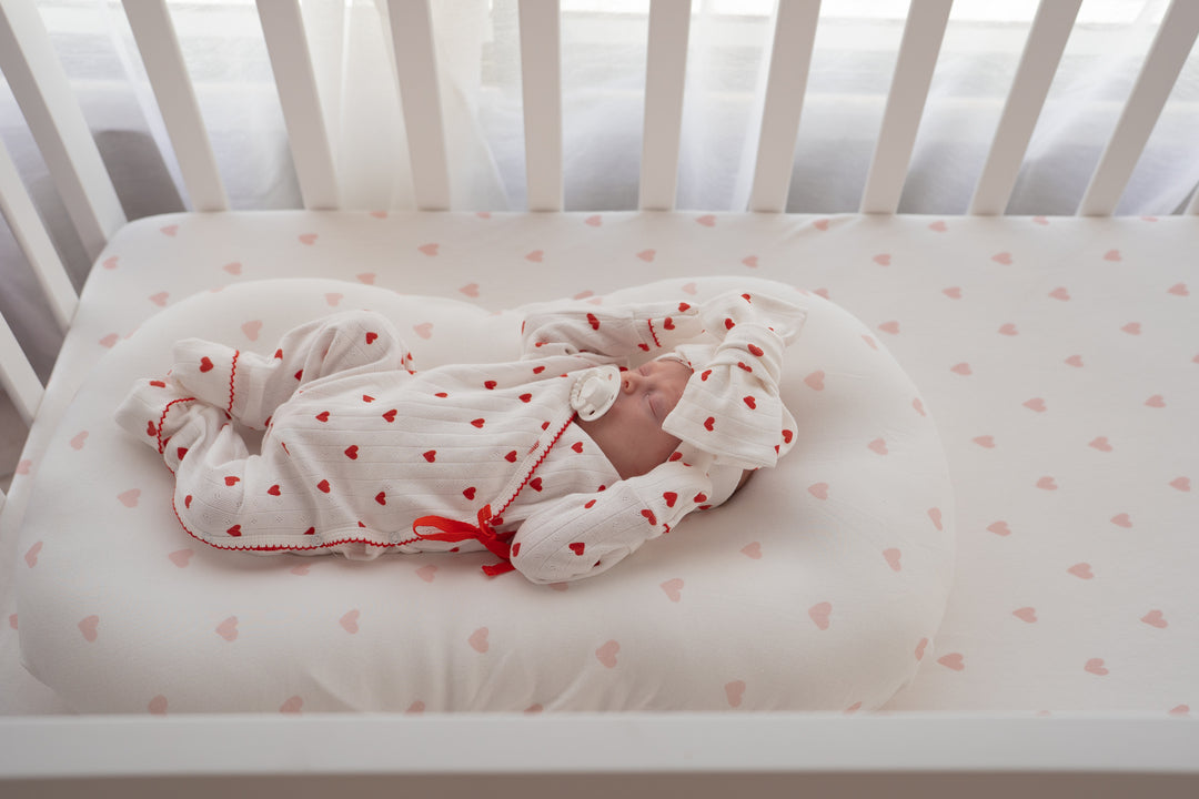 Essential Kimono Romper | Red Hearts