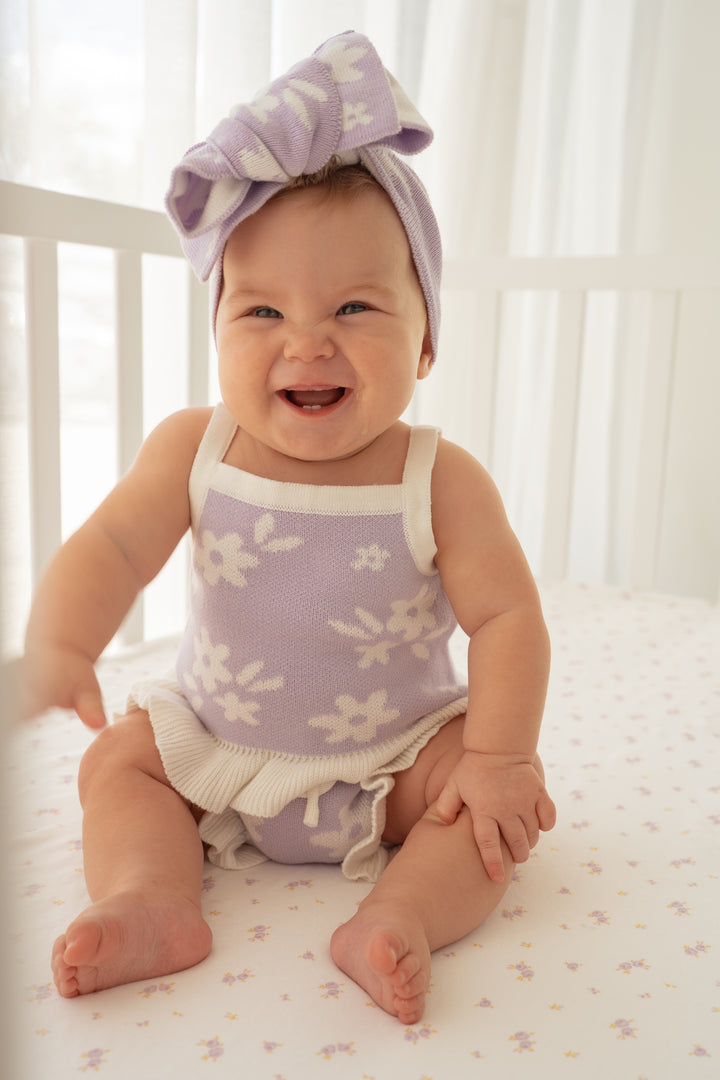 Knit Summer Set | Daisy Lilac Floral
