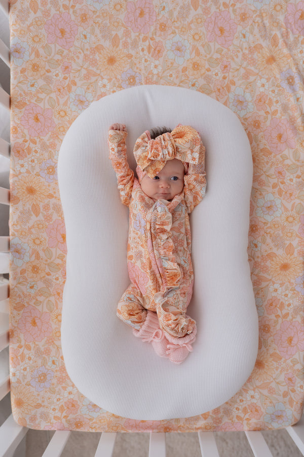 Frill Zip Romper | Pastel Bloom