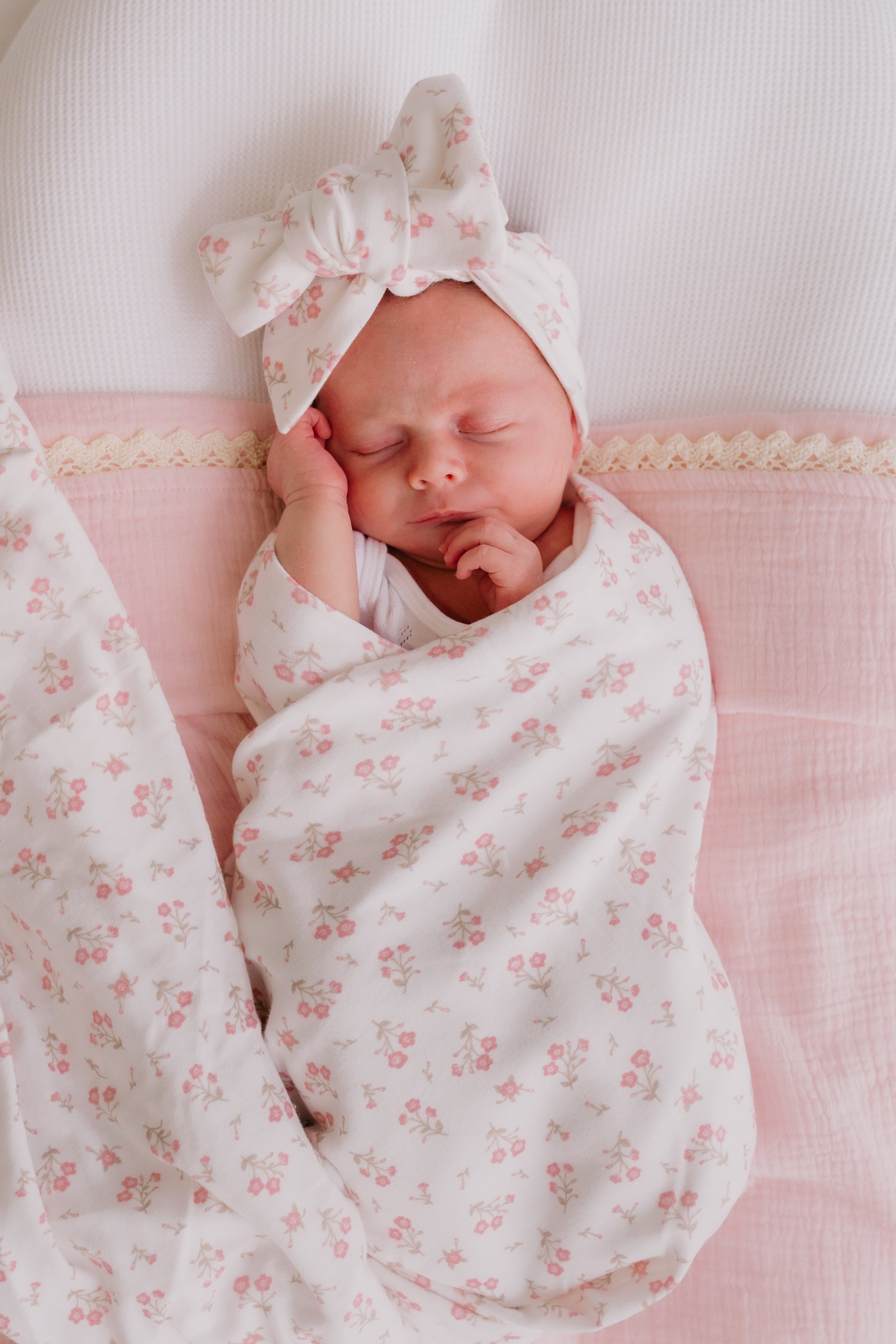 Swaddle Set | Paisley Peony – Little and Fern