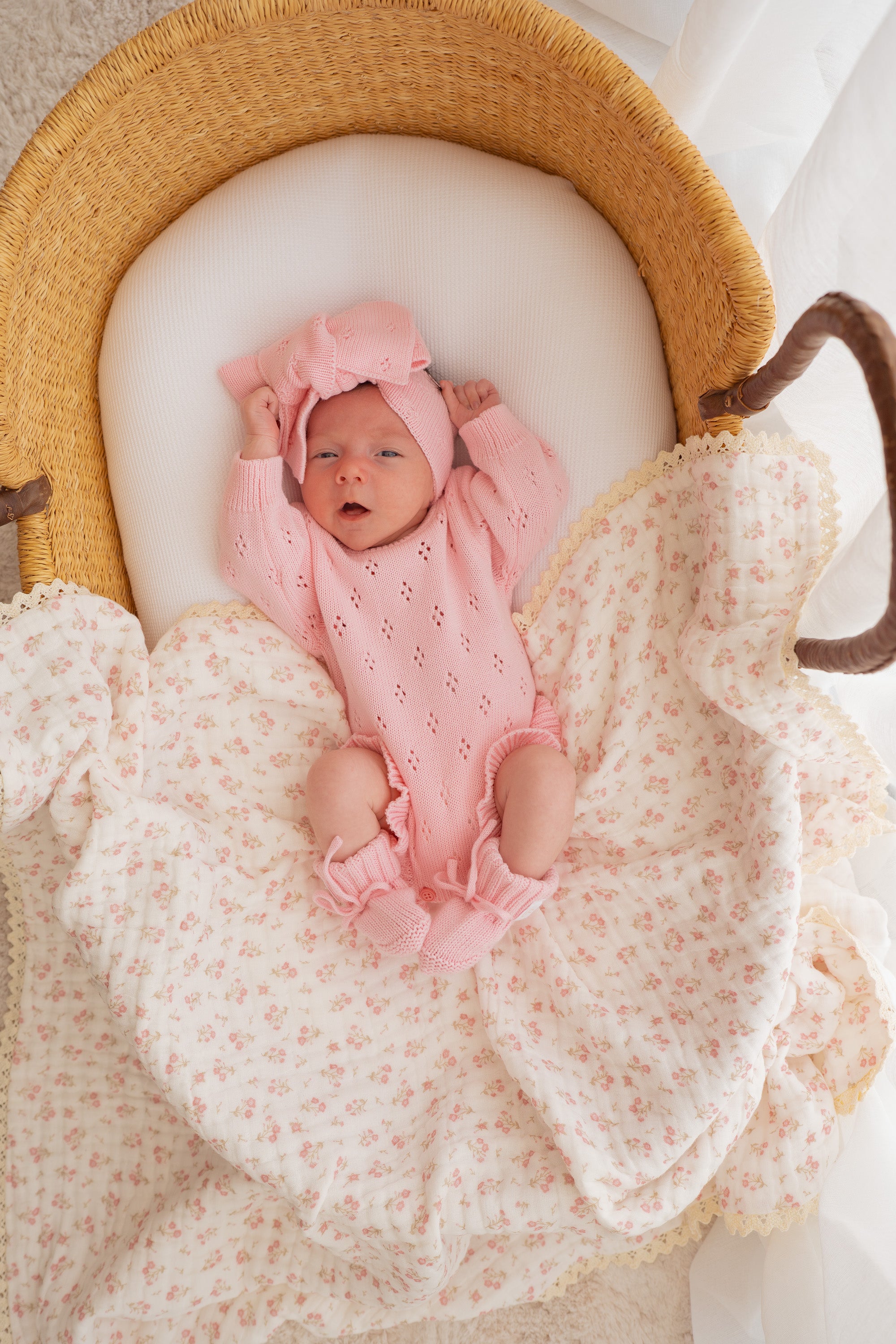 Paisley Peony Muslin Baby Blanket | Little & Fern – Little and Fern