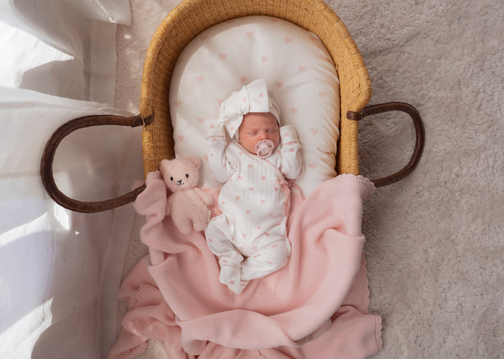 Essential Oversized Topknot | Pink Hearts