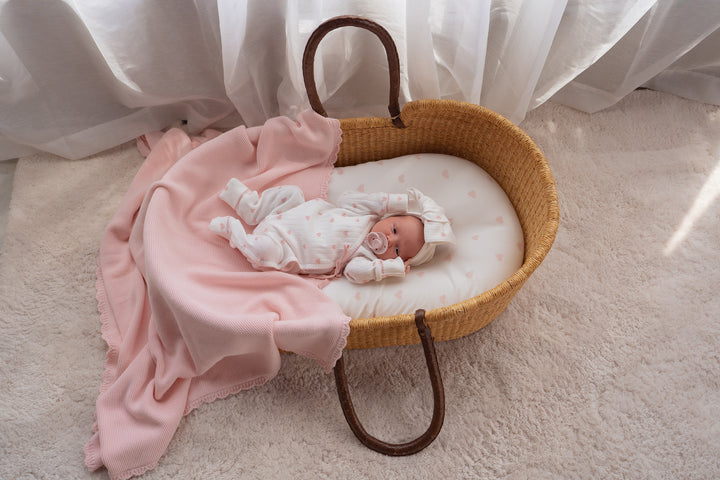 Essential Kimono Romper | Pink Hearts