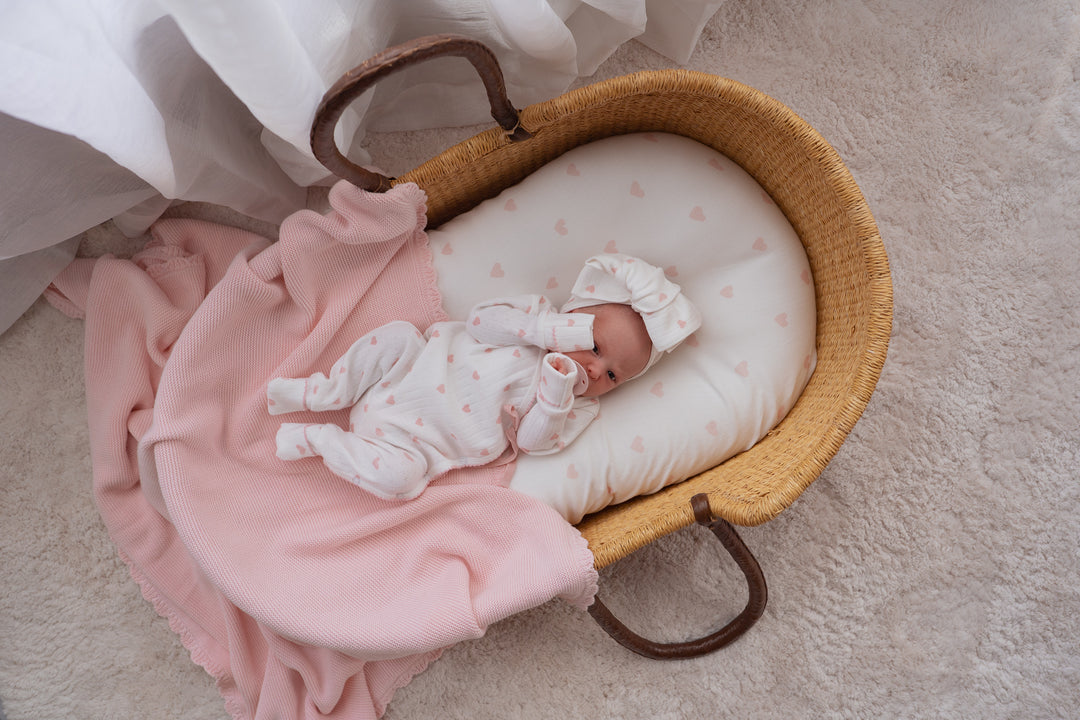 Essential Kimono Romper | Pink Hearts