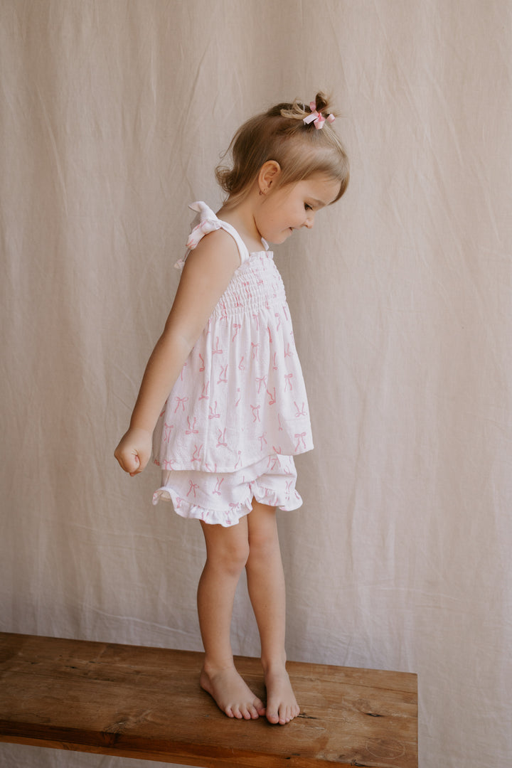 Short Set | Pink Bows