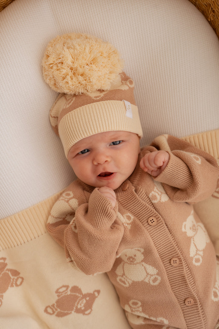 Knitted Pom Beanie |  Teddies