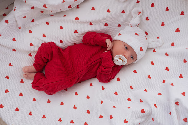 Zip Romper | Ruby Red (NO FRILL)