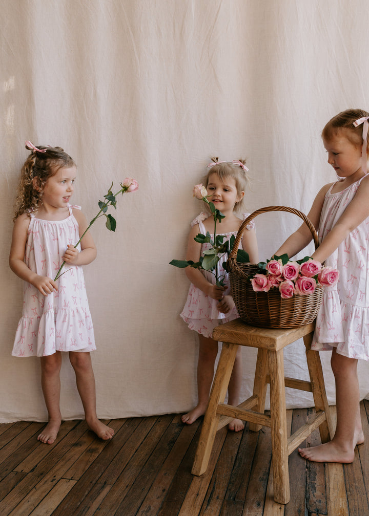 Tie Dress | Pink Bows