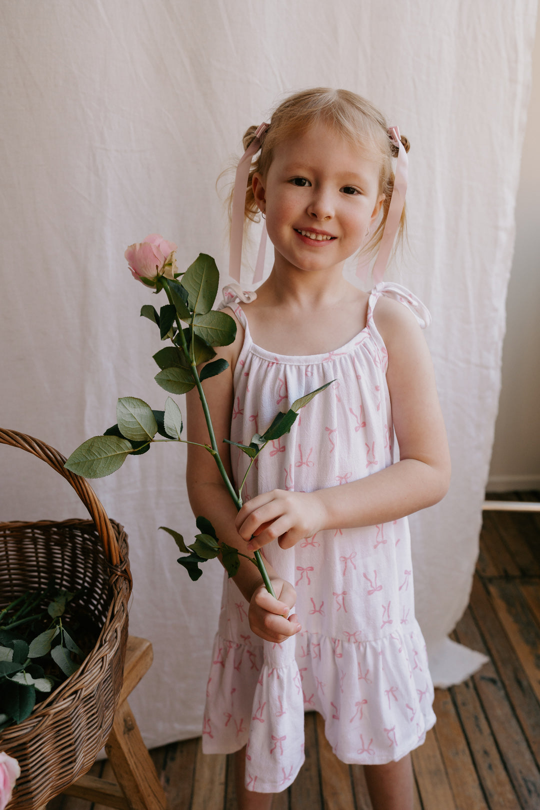 Tie Dress | Pink Bows