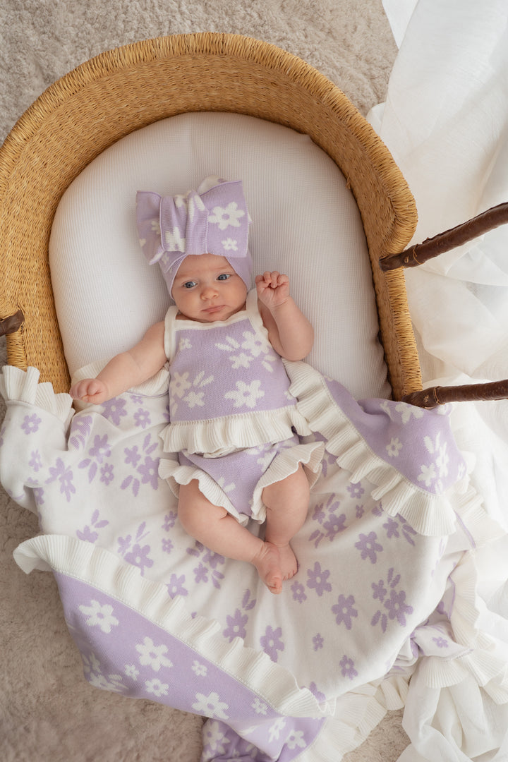 Knit Summer Set | Daisy Lilac Floral