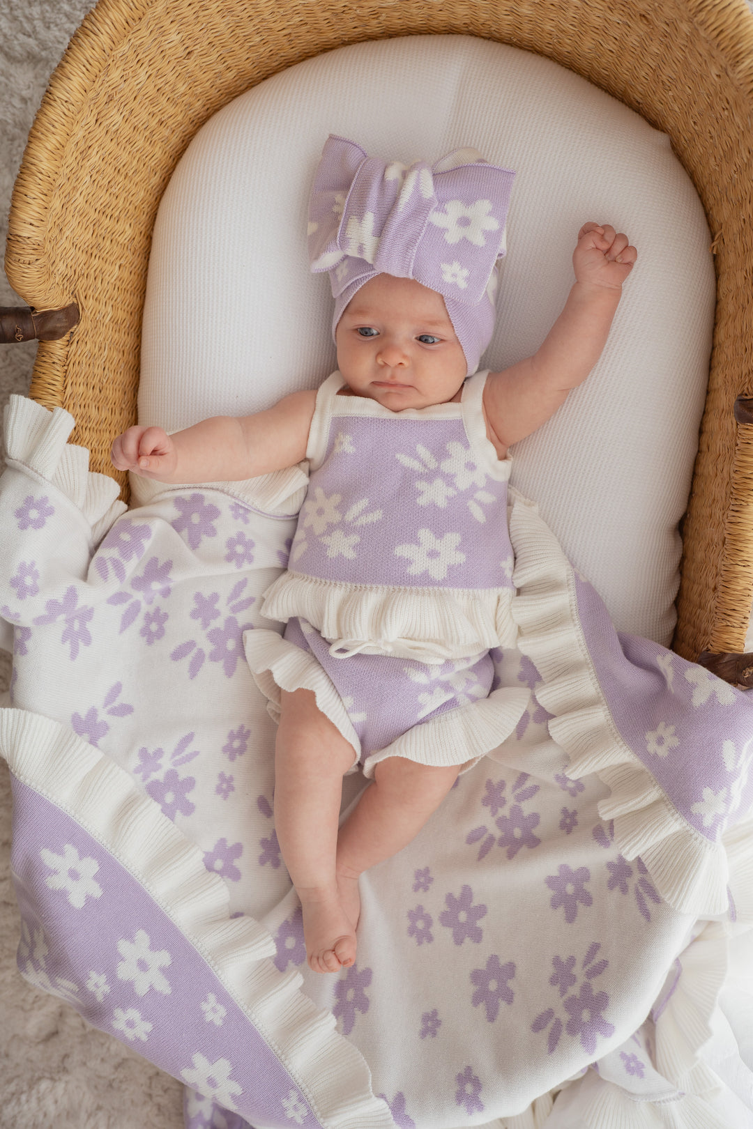 Knit Summer Set | Daisy Lilac Floral