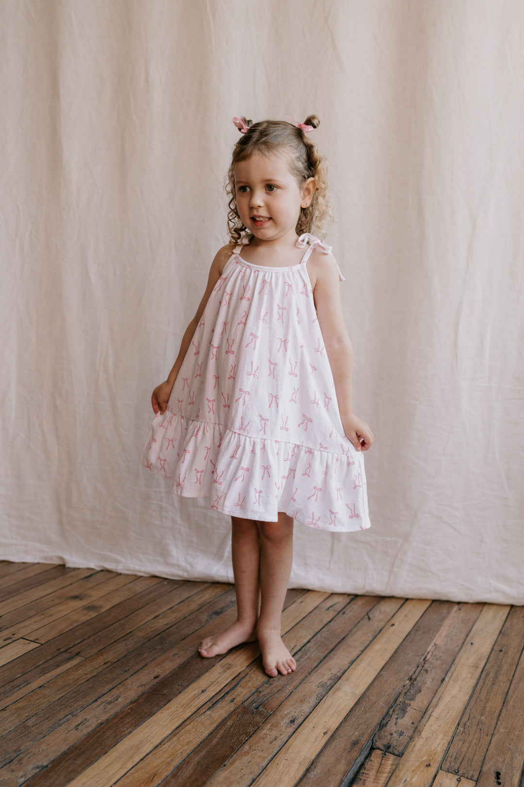 Tie Dress | Pink Bows