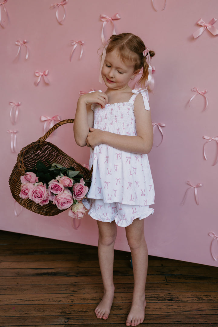 Short Set | Pink Bows