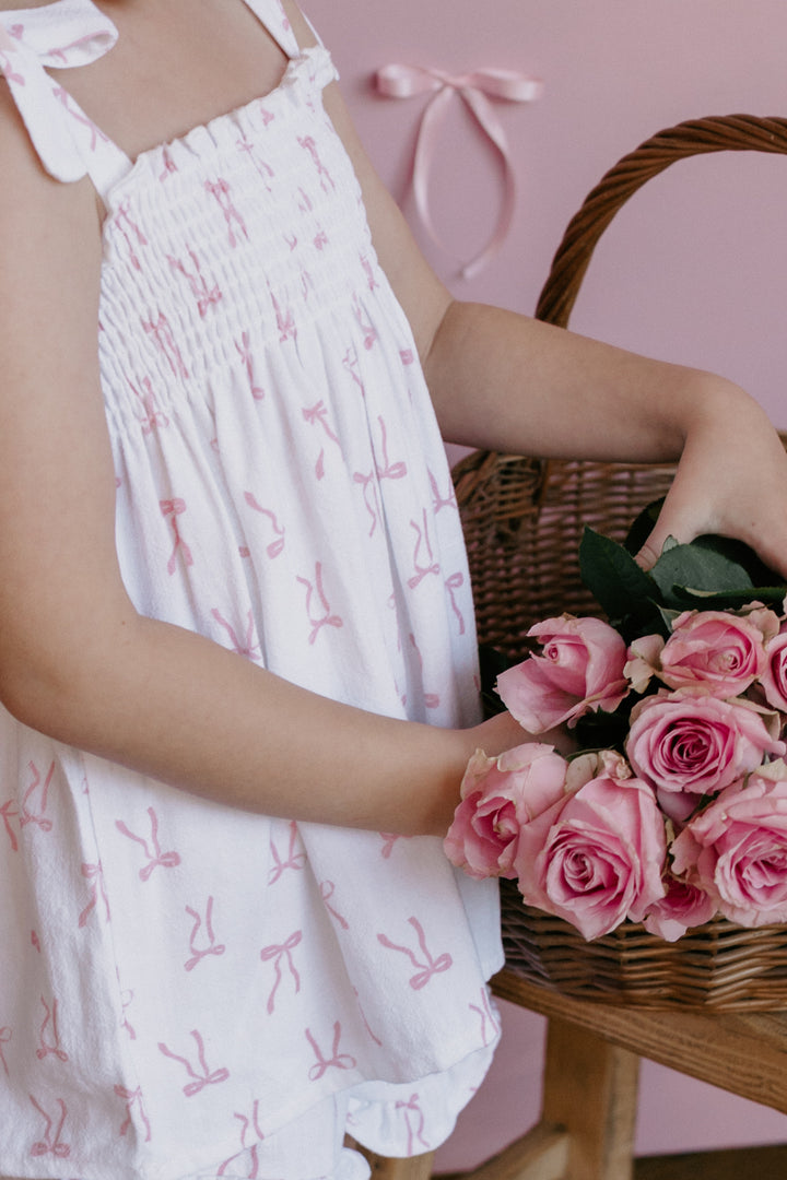 Short Set | Pink Bows