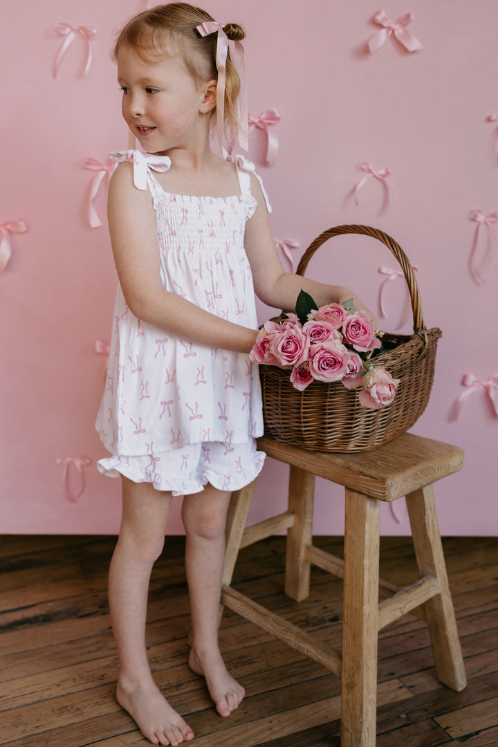 Short Set | Pink Bows