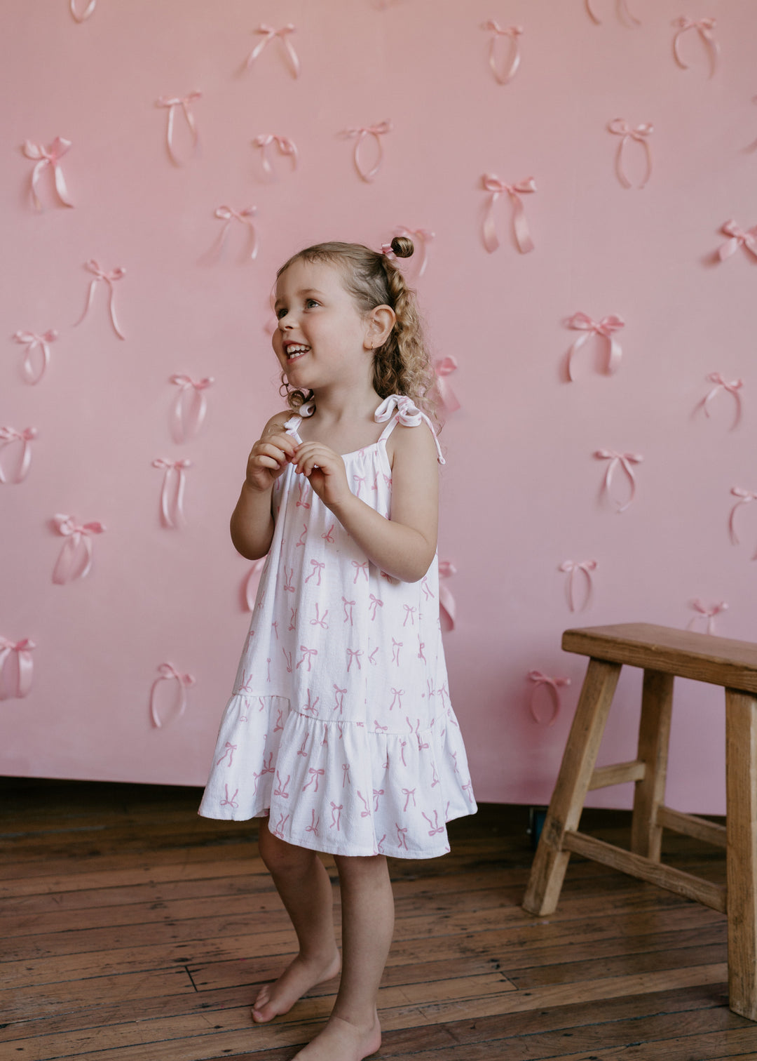Tie Dress | Pink Bows