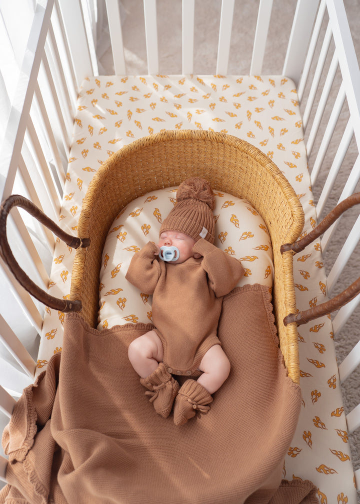 Flat Knit Romper | Chestnut