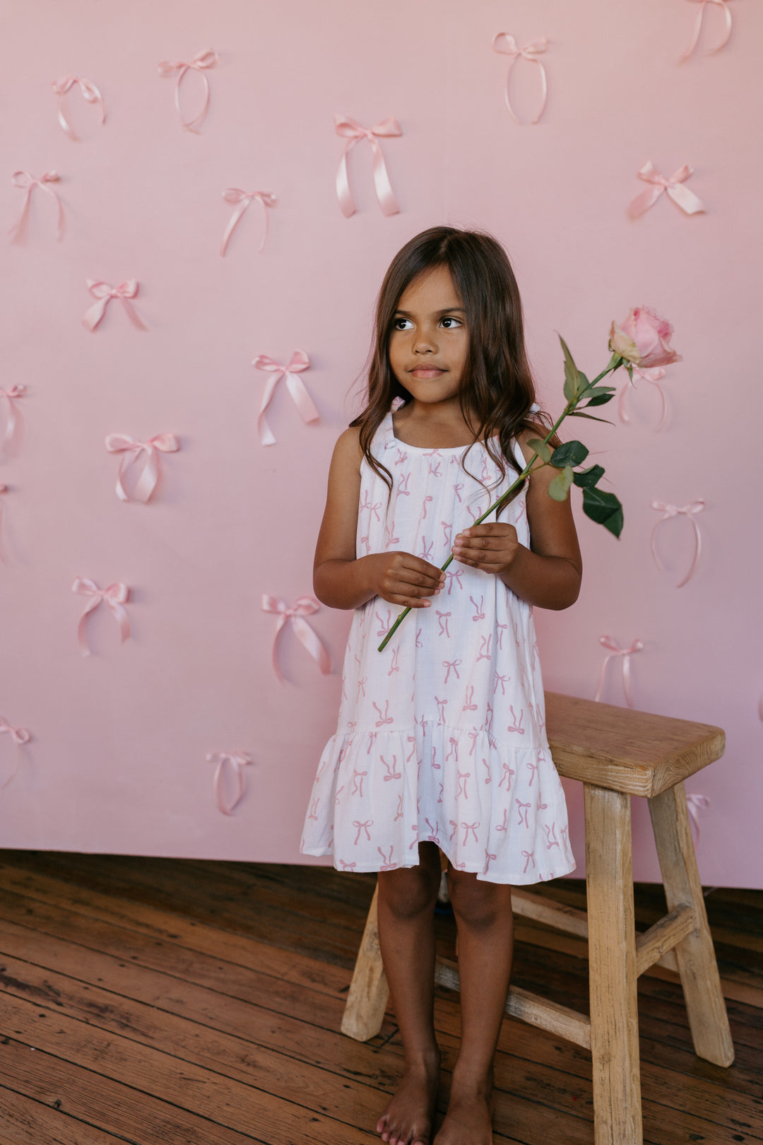 Tie Dress | Pink Bows