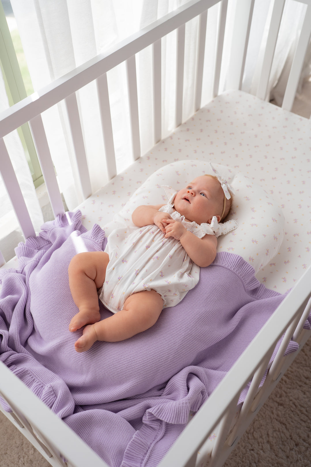 Tie Bubble Romper | Lilac Meadow