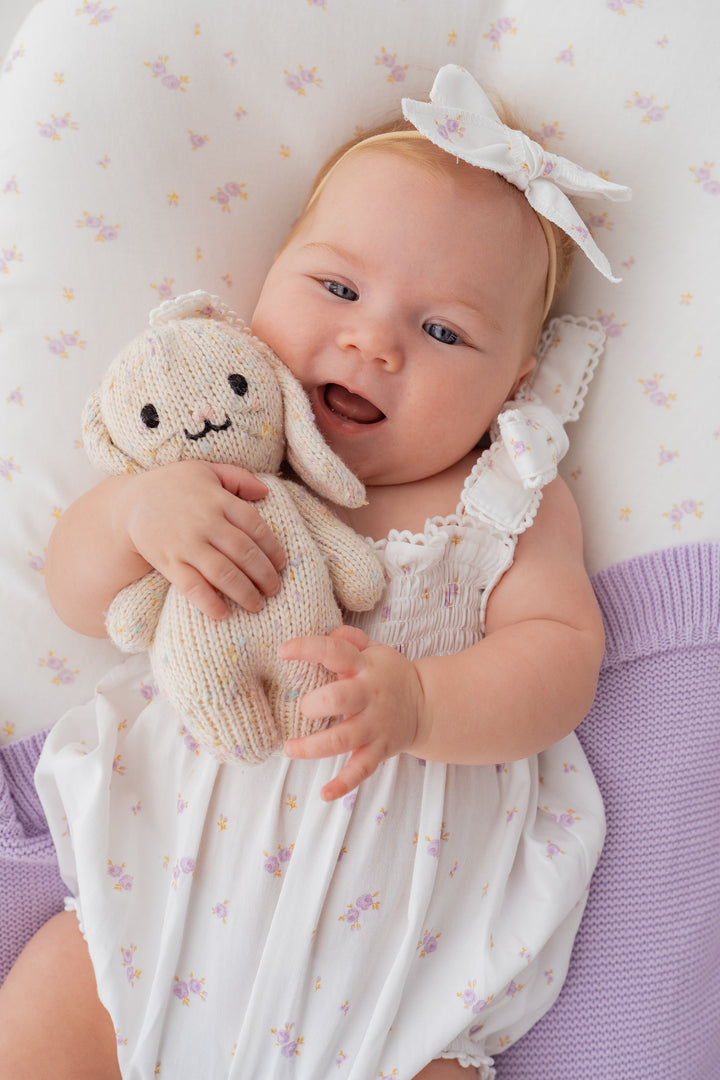 Tie Bubble Romper | Lilac Meadow