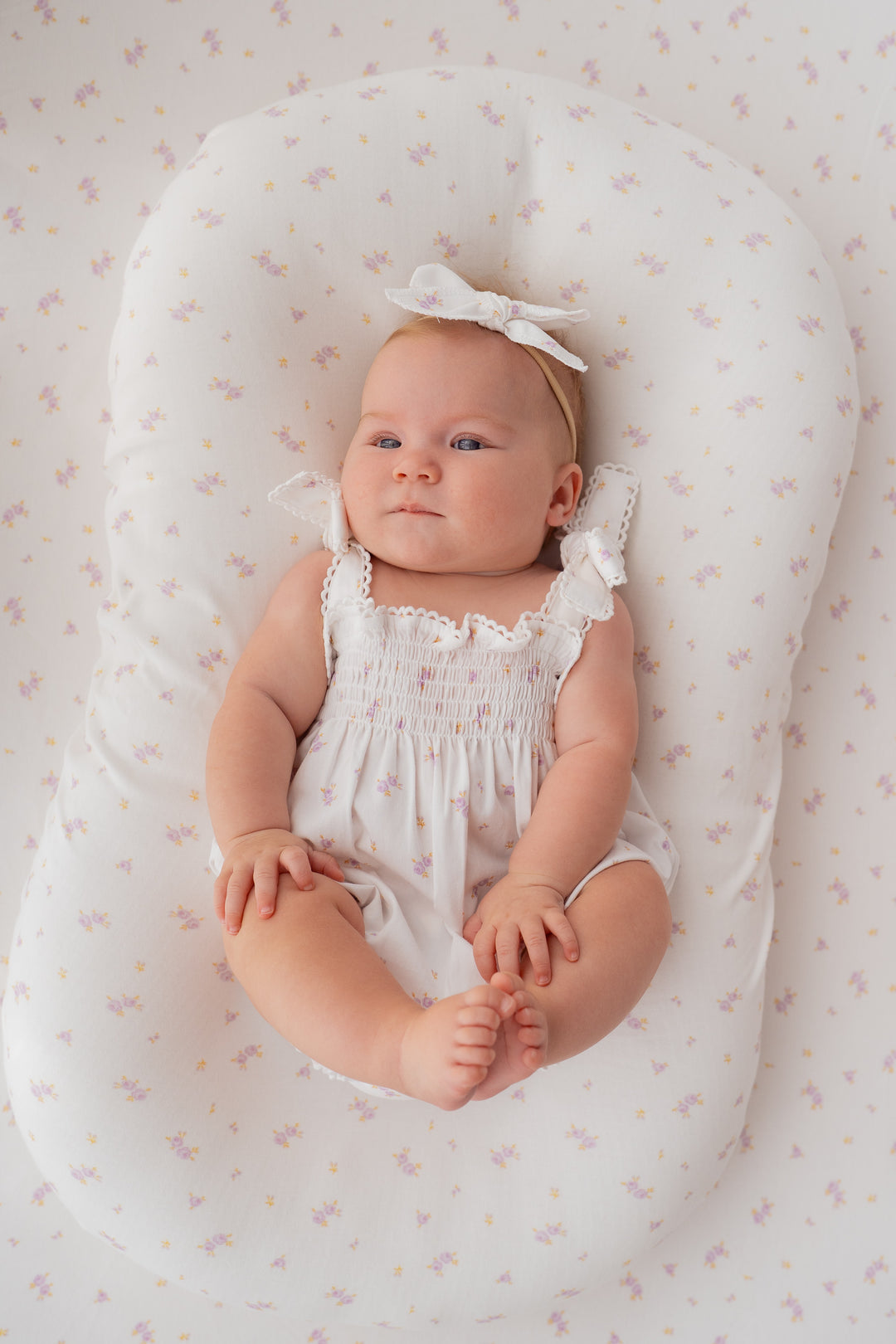 Tie Bubble Romper | Lilac Meadow