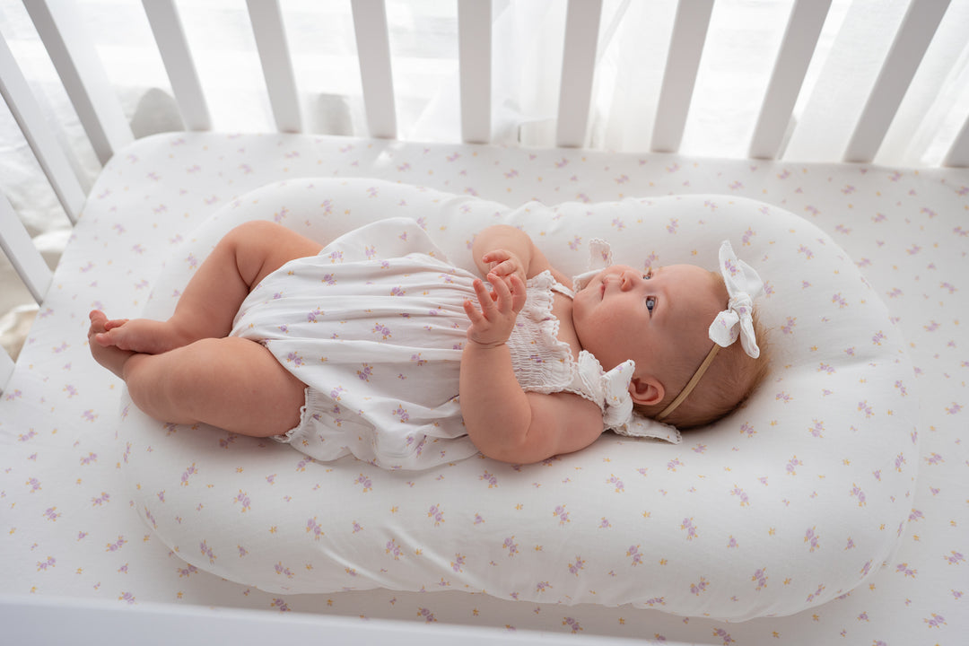 Tie Bubble Romper | Lilac Meadow