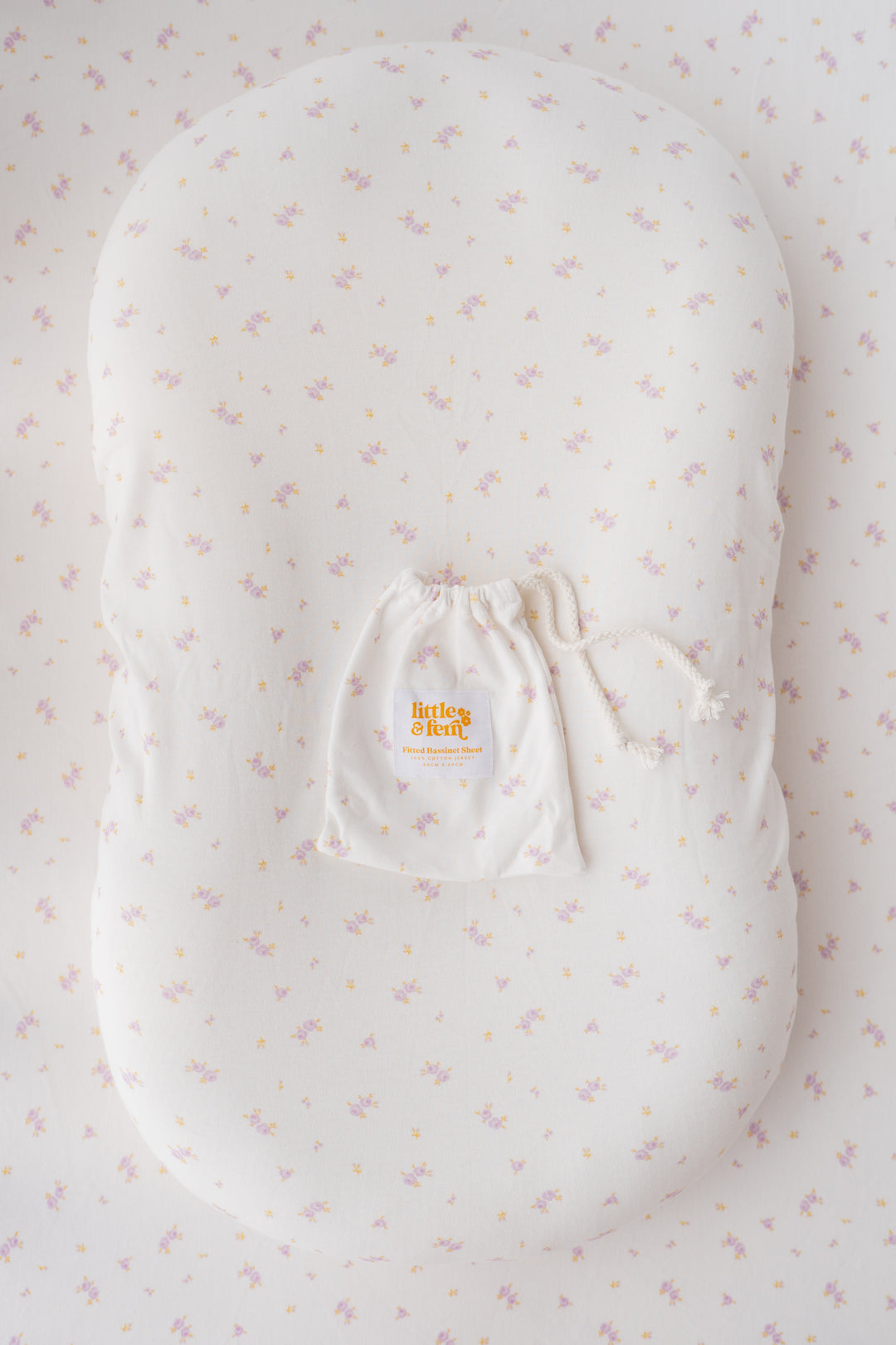 Bassinet Sheet | Lilac Meadow