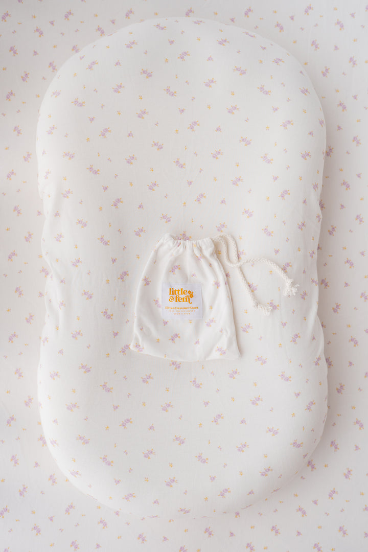 Bassinet Sheet | Lilac Meadow