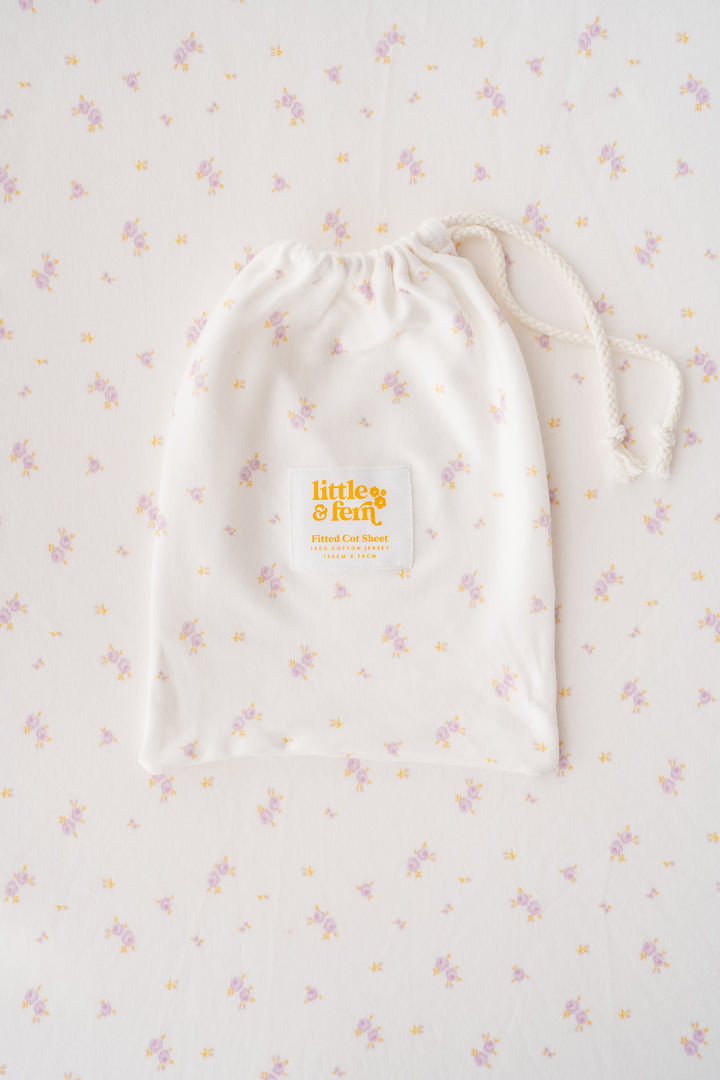 Cot Sheet | Lilac Meadow