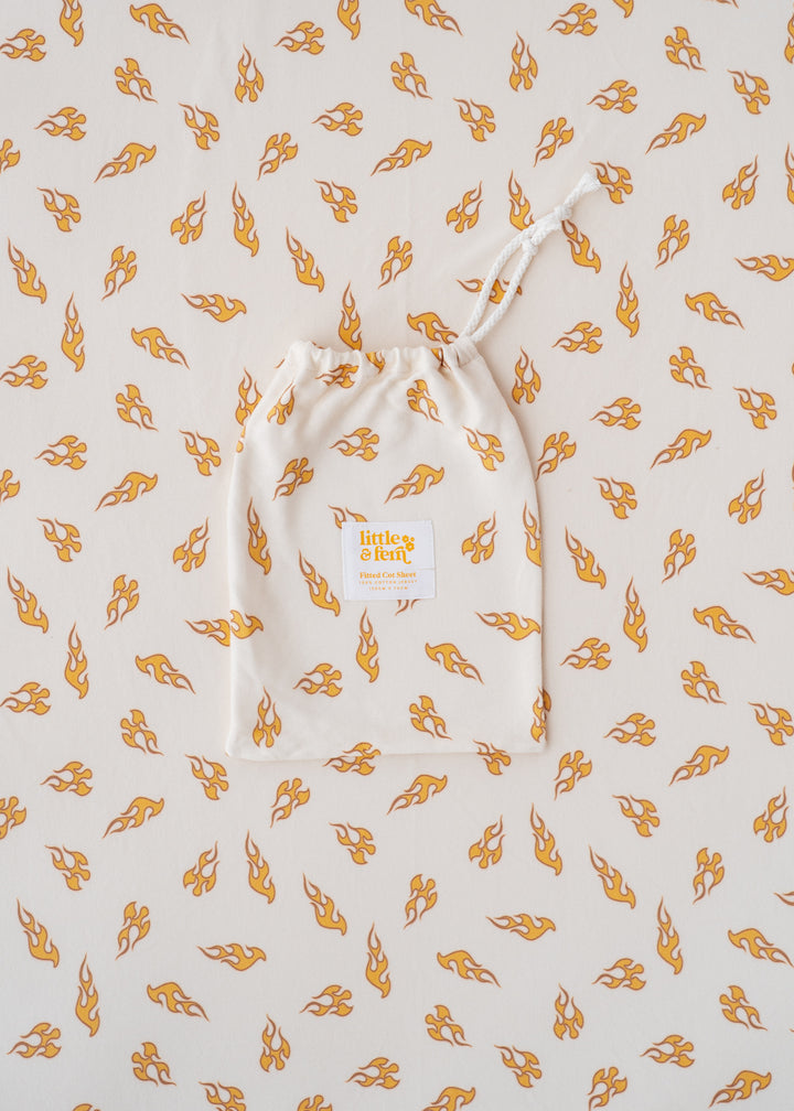 Cot Sheet | Flames